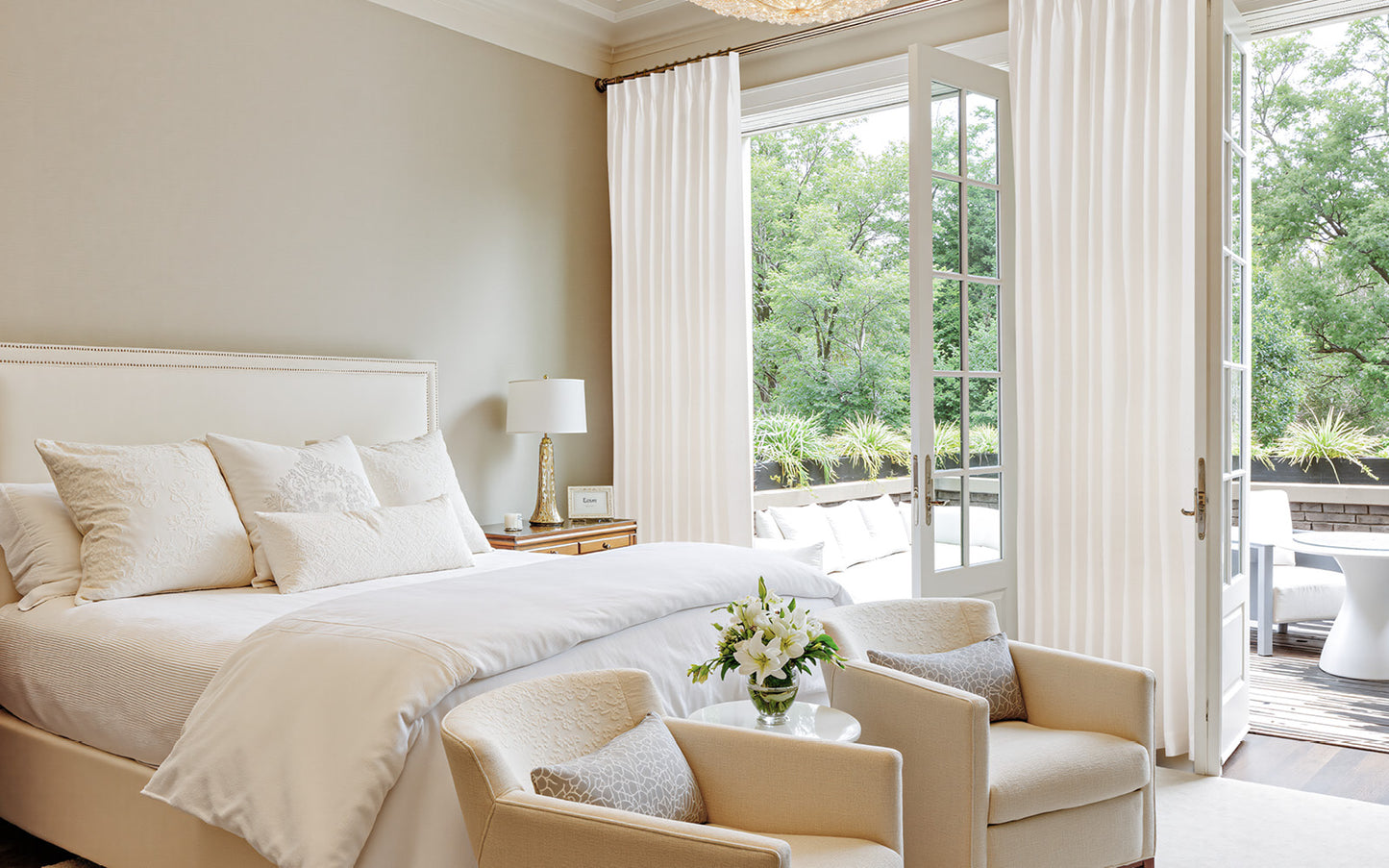 Bluebell Premium 100% Belgian Flax Linen Curtain Pleated