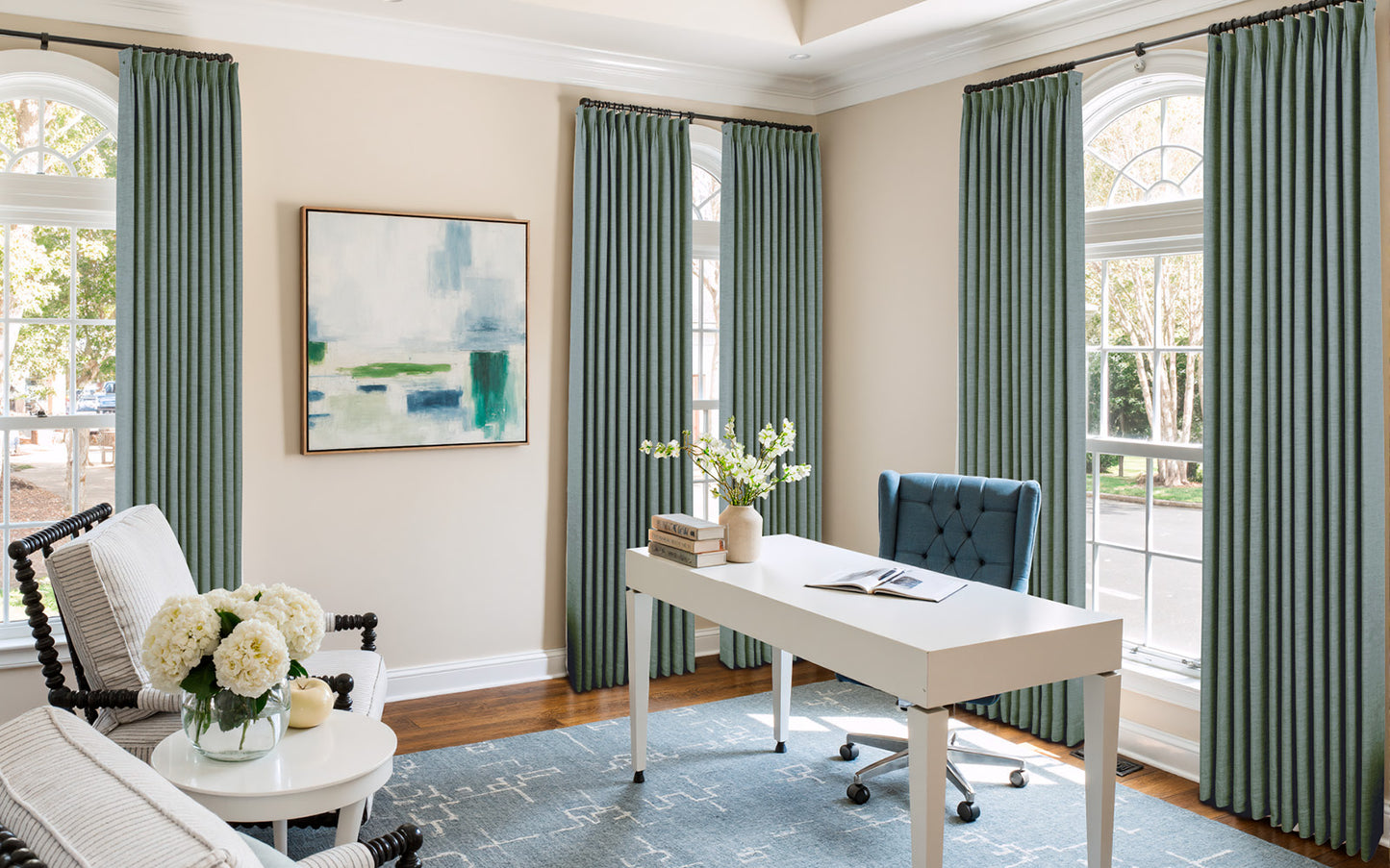 Lemon Linen Drape Grommet