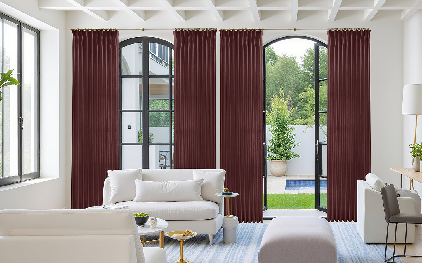 Kyla Linen Drapery Pleated