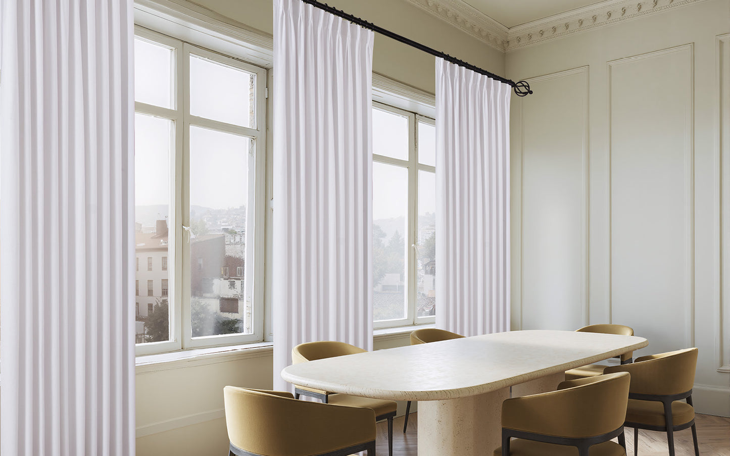 Mika Velvet Curtain Pleated