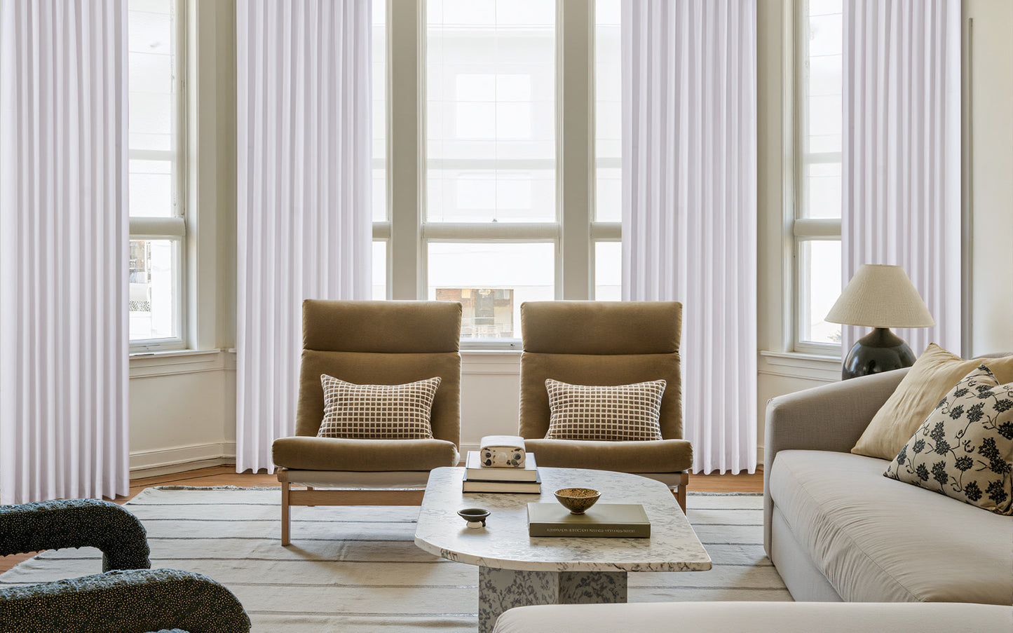 Mika Velvet Curtain Pleated