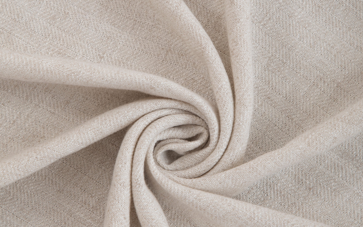 Vigor Linen Herringbone Custom Curtain Pleated