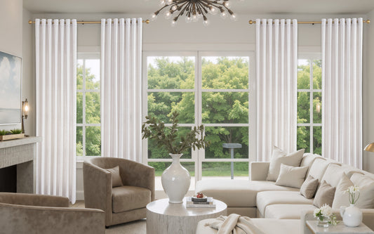 Lemon Linen Drape Grommet
