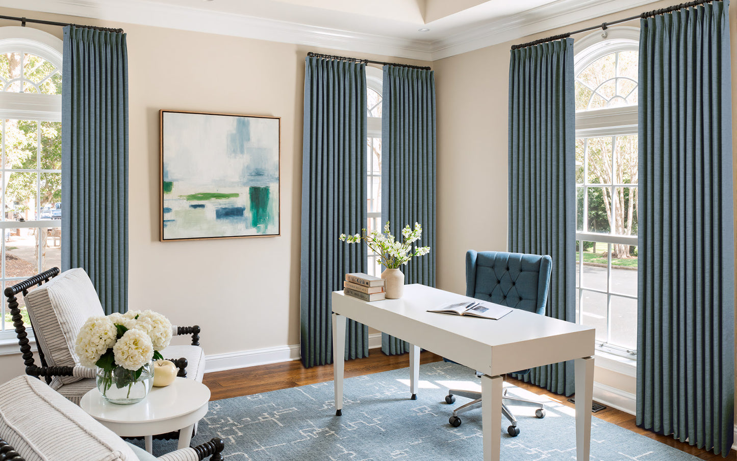Lemon Linen Drape Grommet