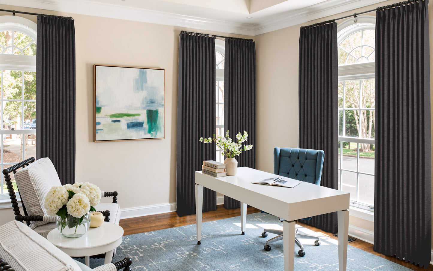 Lemon Linen Drape Grommet