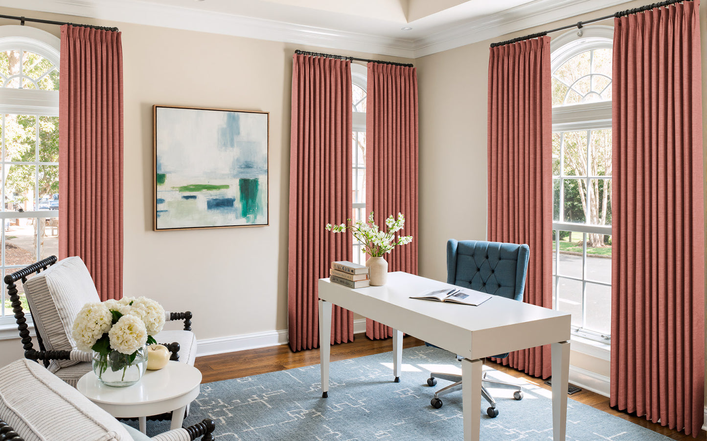 Lemon Linen Drape Grommet