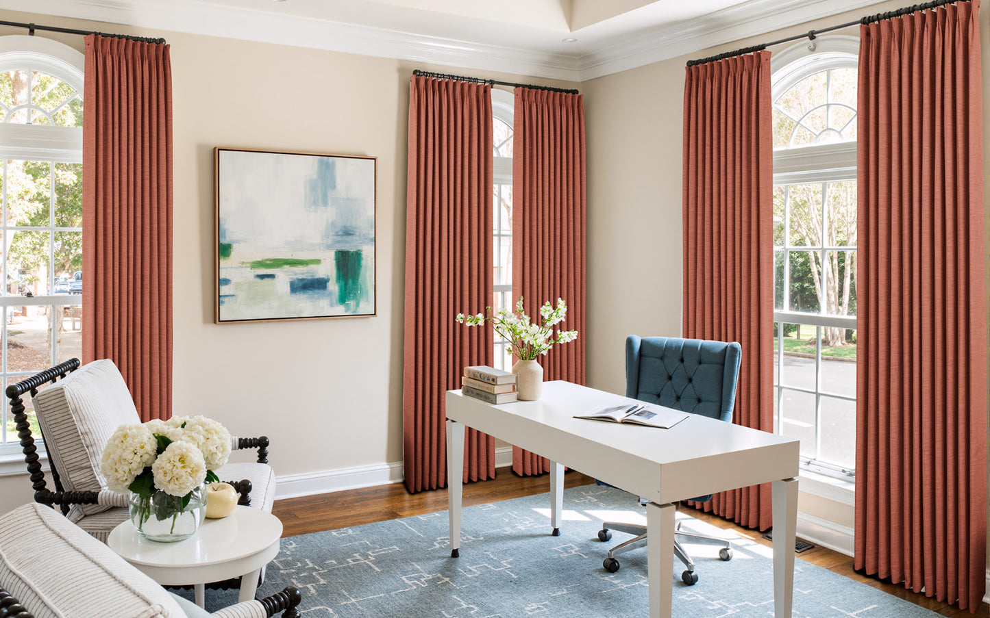 Lemon Linen Drape Grommet