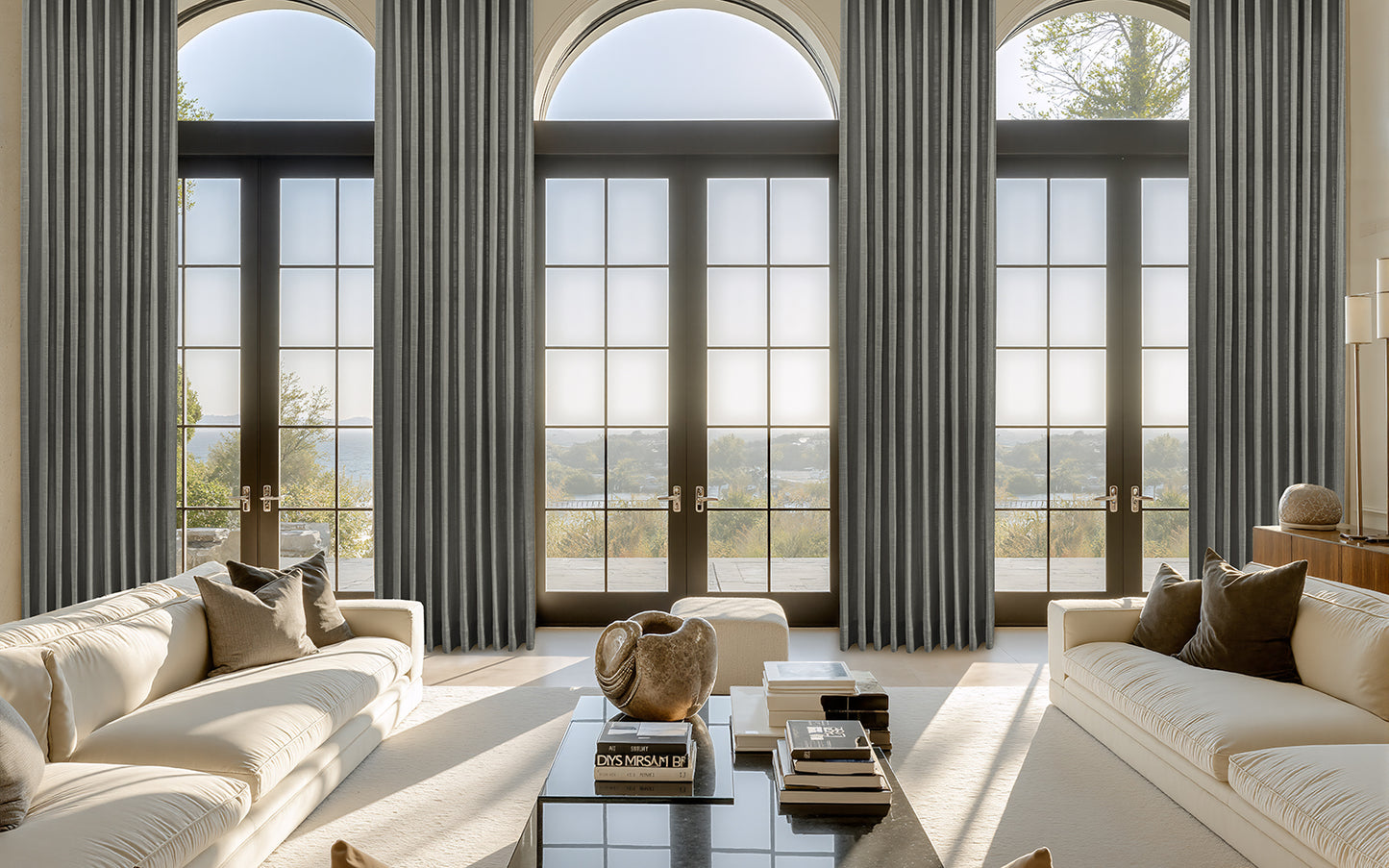 Jasmine Luxury Linen Cotton Curtain Pleated