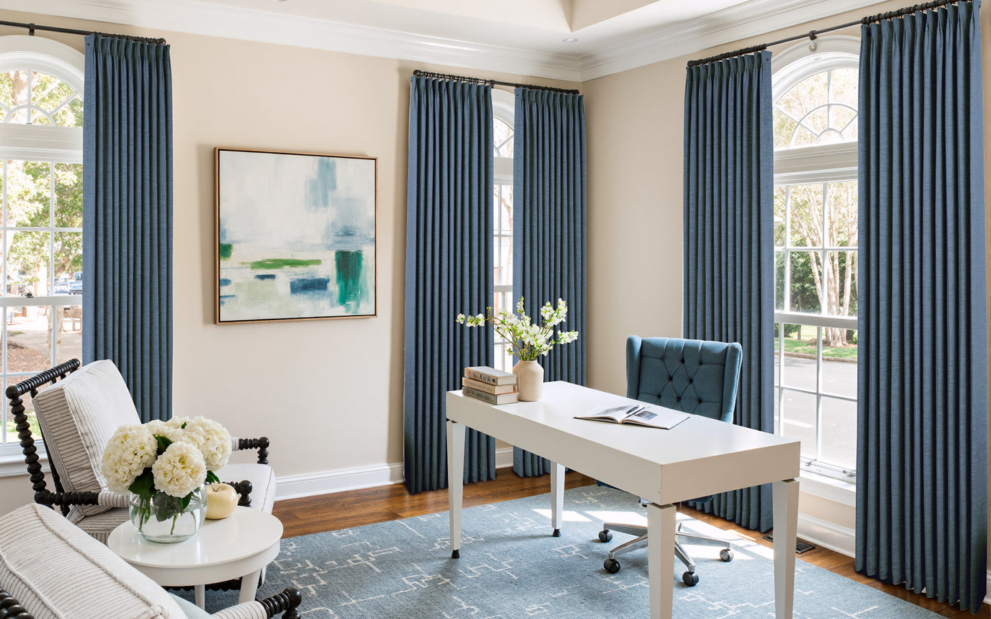 Lemon Linen Drape Grommet