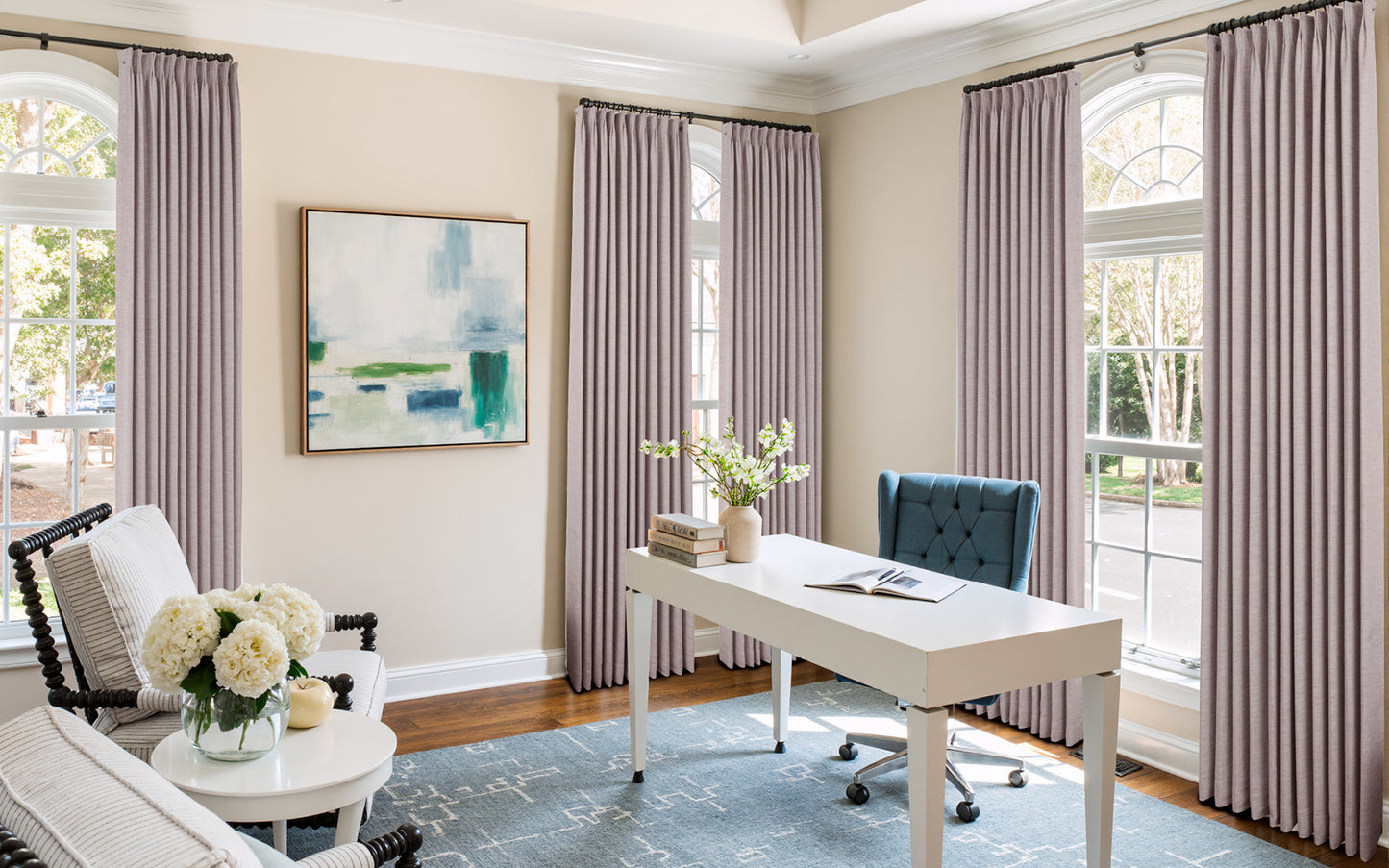 Lemon Linen Drape Grommet