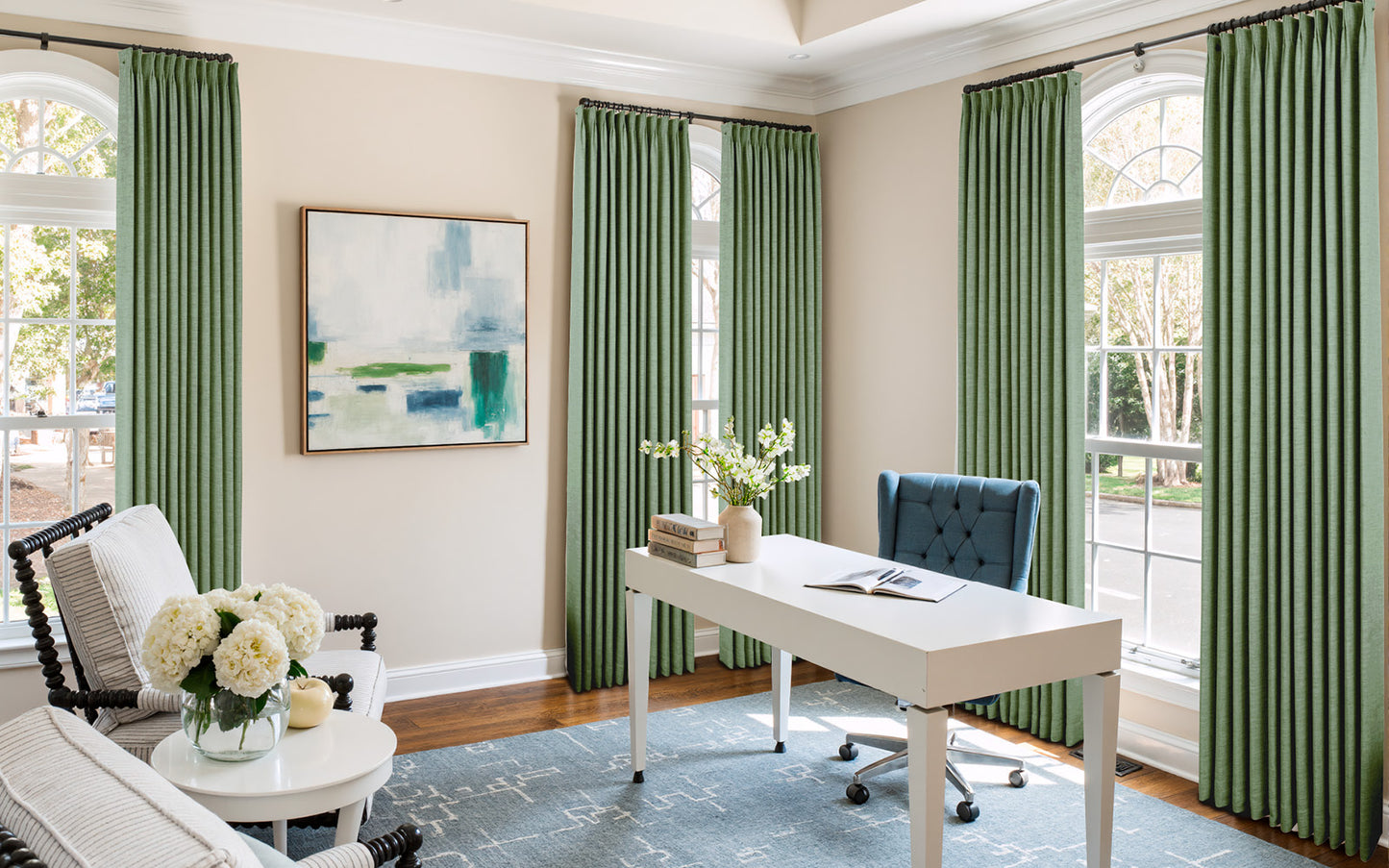 Lemon Linen Drape Grommet