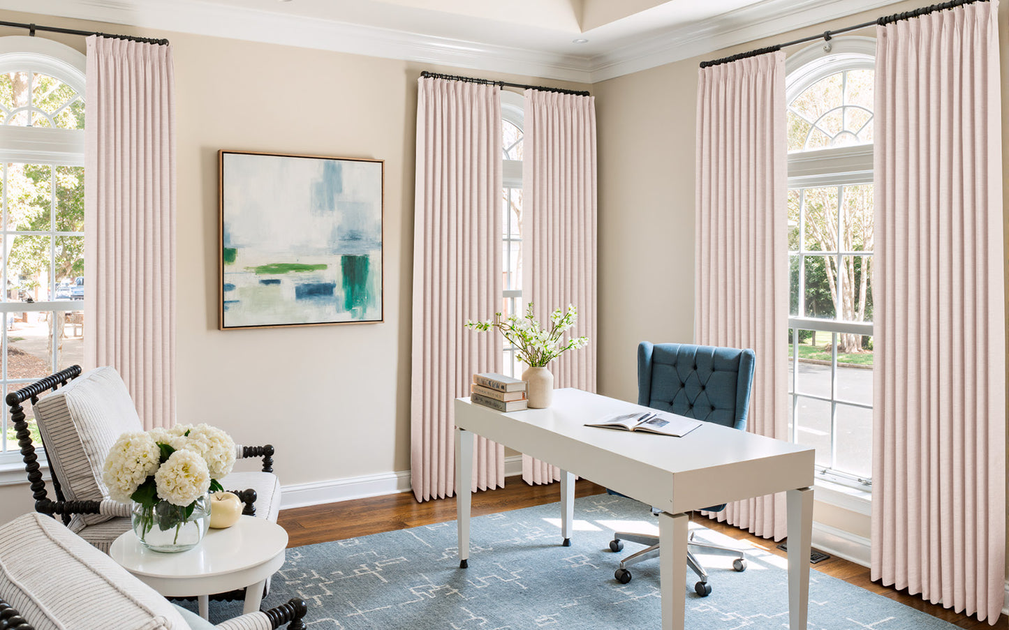 Lemon Linen Drape Grommet