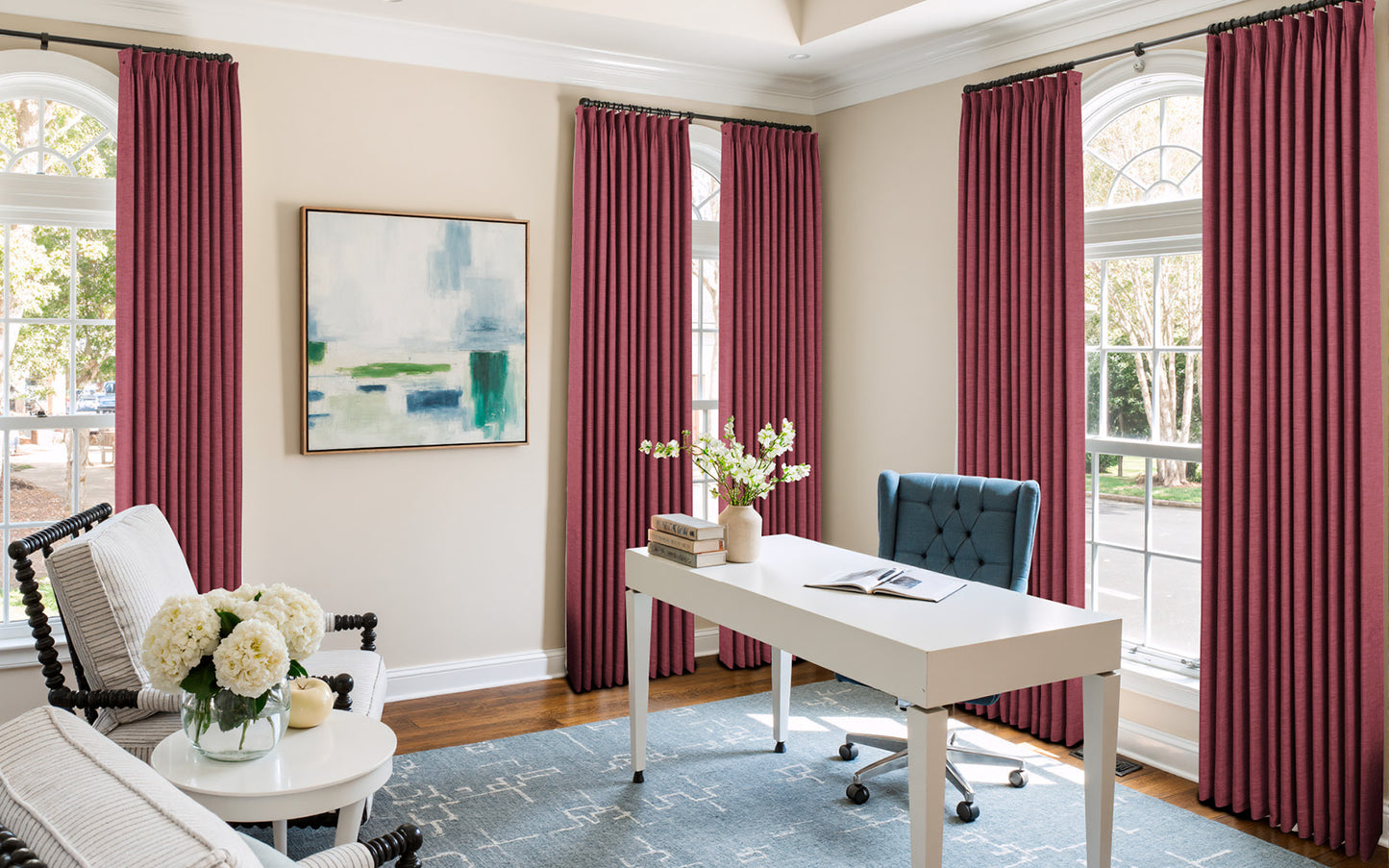 Lemon Linen Drape Grommet