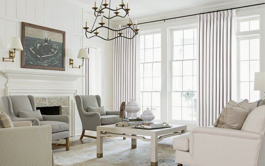 Lemon Linen Drape Pleated