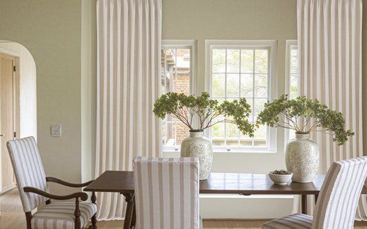 Vigor Linen Herringbone Custom Curtain Pleated