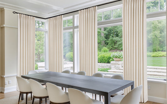 Vigor Linen Herringbone Custom Curtain Pleated